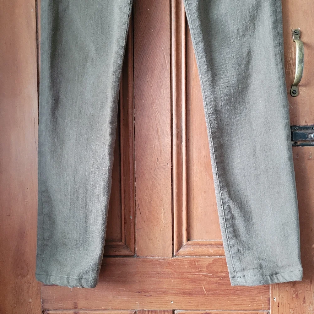 Frame le Skinny de Jeanne Jeans In Surplus Olive Green  size 27 - Picture 3 of 16
